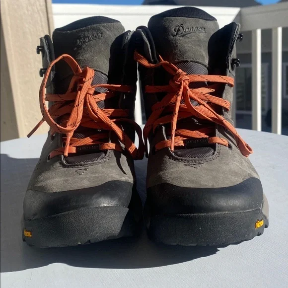 Danner Inquire Mid Waterproof Hiking Boots In Dark Grey/Salmon-Sz 8 - Picture 5 of 16